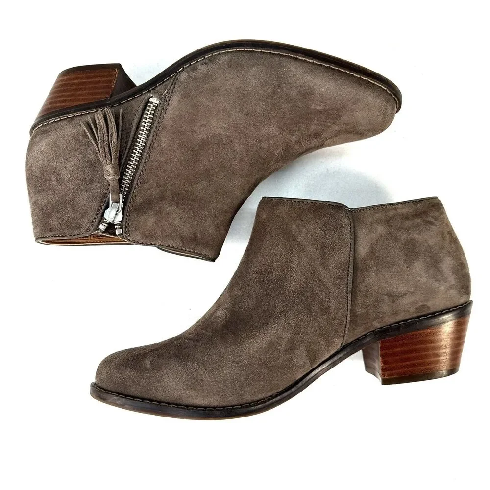 Vionic Womens Serena Side Zip Ankle Boots 1.5